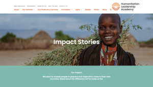 Web redesign of the humanitarian leadership project - WordPress - Thanet